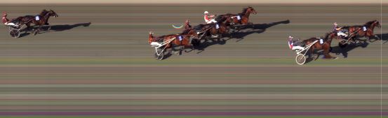 Målfoto for løp 2 på bane BI den 23.07.2023