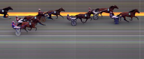 Målfoto for løp 4 på bane BI den 04.08.2023