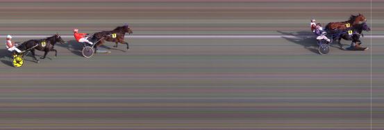 Målfoto for løp 1 på bane BI den 30.09.2023