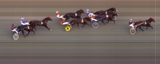 Målfoto for løp 6 på bane BI den 30.09.2023