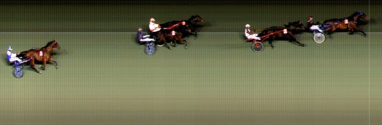 Målfoto for løp 3 på bane BI den 12.10.2023