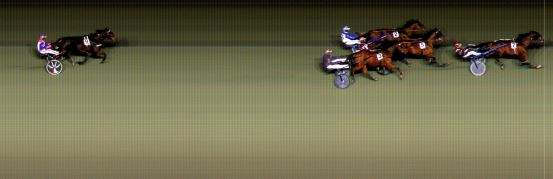 Målfoto for løp 5 på bane BI den 12.10.2023