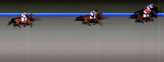 Målfoto for løp 2 på bane BI den 27.10.2023