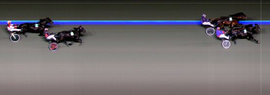 Målfoto for løp 4 på bane BI den 27.10.2023