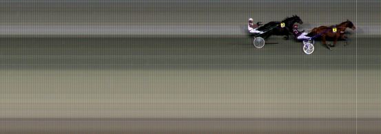 Målfoto for løp 1 på bane BI den 08.12.2023