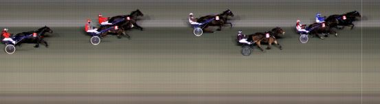 Målfoto for løp 3 på bane BI den 08.12.2023