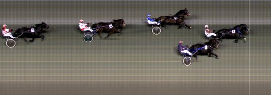 Målfoto for løp 5 på bane BI den 08.12.2023