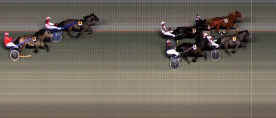 Målfoto for løp 7 på bane BI den 08.12.2023