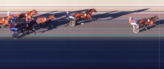 Målfoto for løp 3 på bane BI den 21.04.2024