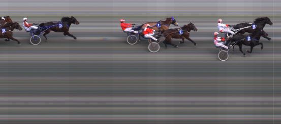 Målfoto for løp 2 på bane BI den 11.05.2024