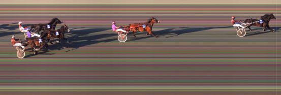 Målfoto for løp 2 på bane BI den 25.05.2024