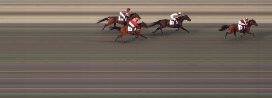 Målfoto for løp 1 på bane BI den 25.06.2024