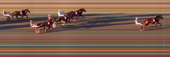 Målfoto for løp 8 på bane BI den 25.06.2024