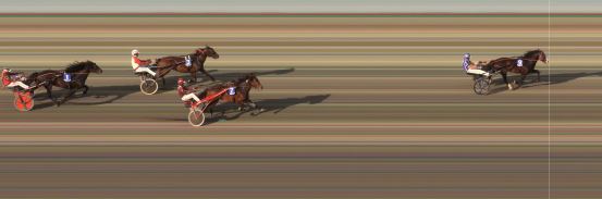 Målfoto for løp 2 på bane BI den 03.07.2024