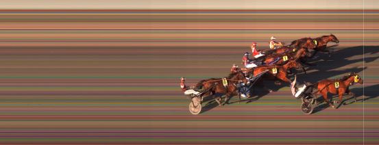 Målfoto for løp 1 på bane BI den 02.08.2024