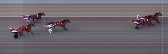 Målfoto for løp 6 på bane BI den 02.08.2024