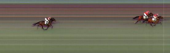 Målfoto for løp 9 på bane BI den 02.08.2024