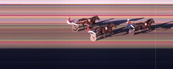 Målfoto for løp 3 på bane BI den 11.08.2024