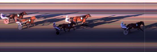 Målfoto for løp 4 på bane BI den 11.08.2024