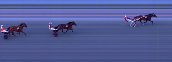 Målfoto for løp 7 på bane BI den 11.08.2024