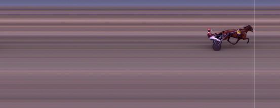 Målfoto for løp 1 på bane BI den 18.08.2024