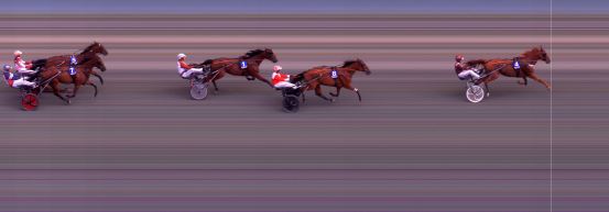 Målfoto for løp 2 på bane BI den 18.08.2024