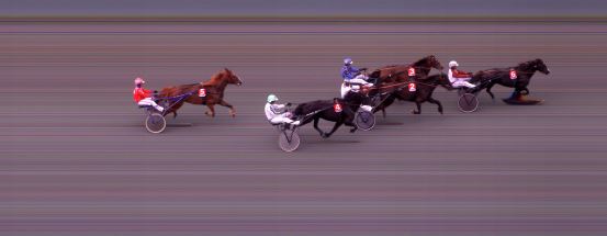 Målfoto for løp 3 på bane BI den 18.08.2024