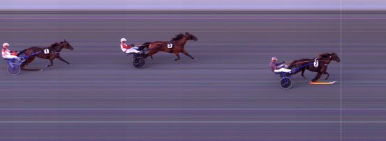 Målfoto for løp 5 på bane BI den 18.08.2024