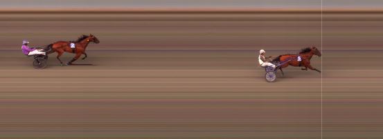 Målfoto for løp 2 på bane BI den 11.09.2024