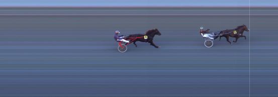 Målfoto for løp 1 på bane BI den 20.09.2024