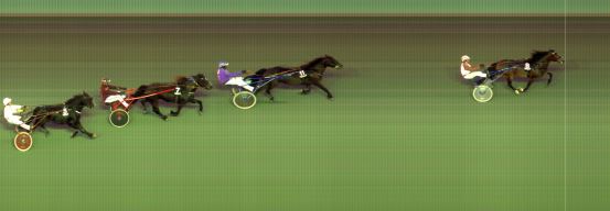 Målfoto for løp 6 på bane BI den 20.09.2024