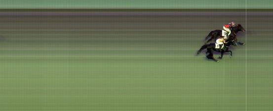 Målfoto for løp 1 på bane BI den 28.09.2024