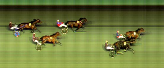 Målfoto for løp 1 på bane BI den 18.10.2024