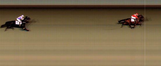 Målfoto for løp 2 på bane BI den 25.10.2024