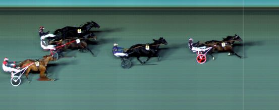 Målfoto for løp 1 på bane BI den 15.11.2024