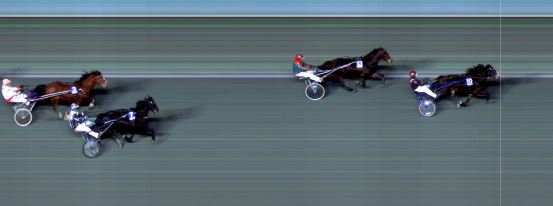 Målfoto for løp 2 på bane BI den 06.12.2024