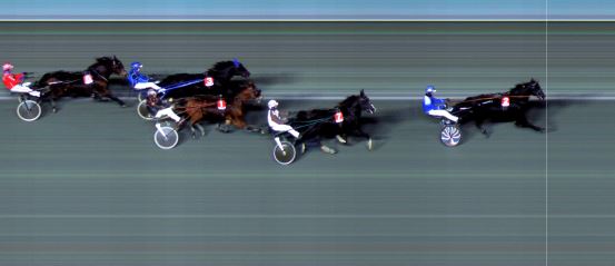 Målfoto for løp 3 på bane BI den 06.12.2024