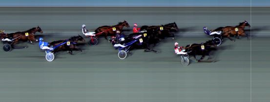 Målfoto for løp 1 på bane BI den 13.12.2024