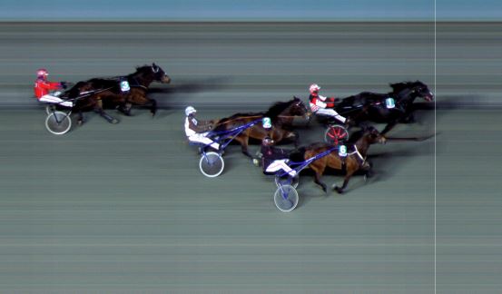 Målfoto for løp 4 på bane BI den 13.12.2024