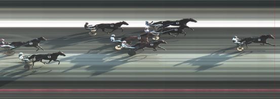 Målfoto for løp 5 på bane BJ den 12.02.2015