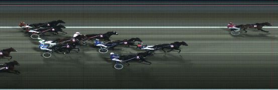 Målfoto for løp 8 på bane BJ den 14.10.2015