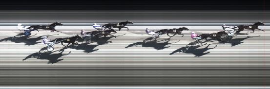 Målfoto for løp 1 på bane BJ den 15.10.2015