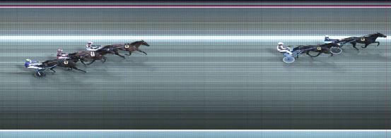 Målfoto for løp 1 på bane BJ den 31.08.2016