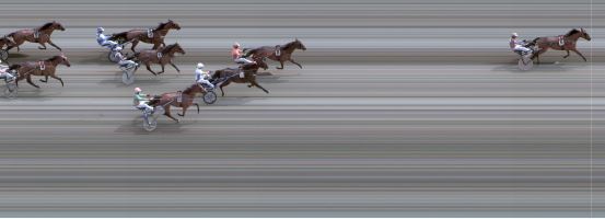 Målfoto for løp 5 på bane BJ den 10.06.2018