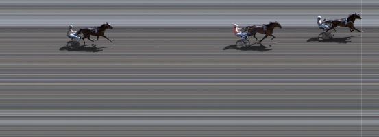 Målfoto for løp 2 på bane BJ den 09.08.2018