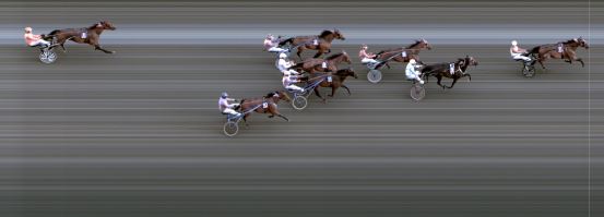 Målfoto for løp 2 på bane BJ den 12.09.2018