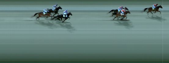 Målfoto for løp 3 på bane BJ den 28.11.2018