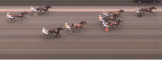 Målfoto for løp 3 på bane BJ den 23.02.2019