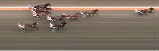 Målfoto for løp 1 på bane BJ den 03.06.2020