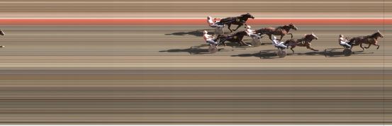 Målfoto for løp 1 på bane BJ den 27.08.2020